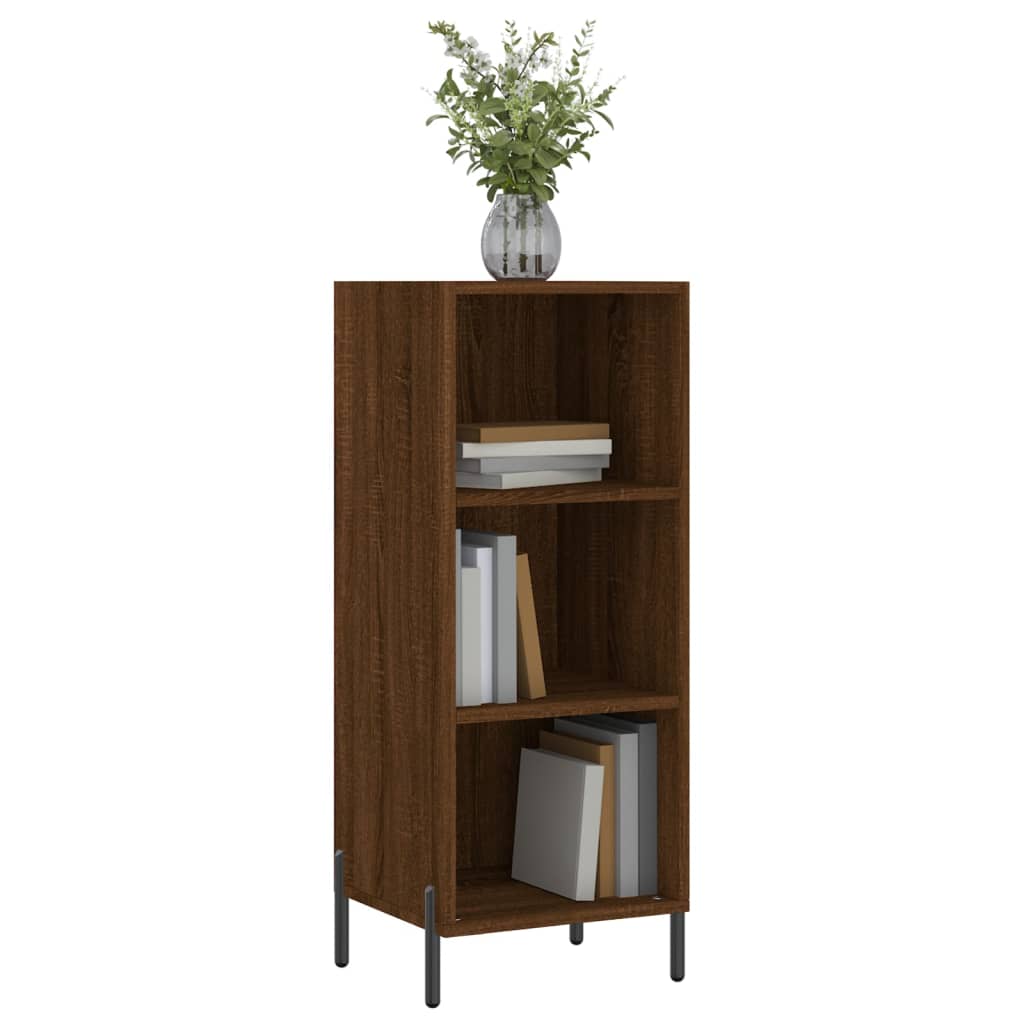 vidaXL Buffet chêne marron 34,5x32,5x90 cm bois d'ingénierie