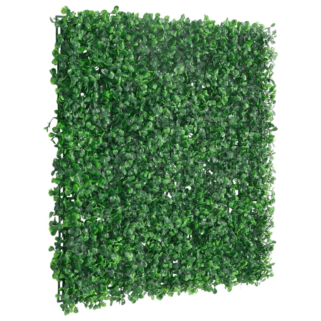 vidaXL Clôture à feuilles d’arbustes artificiels 6 pcs vert 50x50 cm