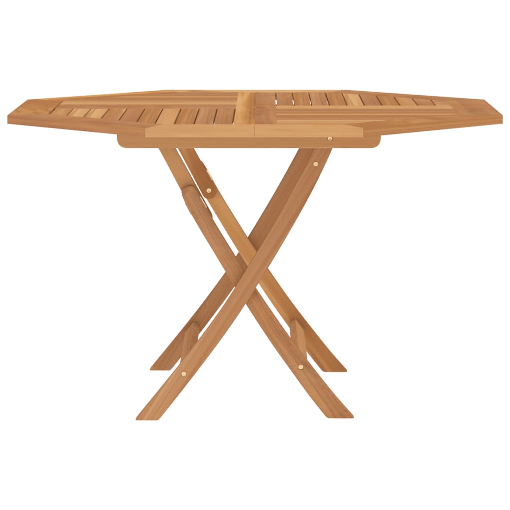 vidaXL Table pliable de jardin 110x110x75 cm bois massif de teck