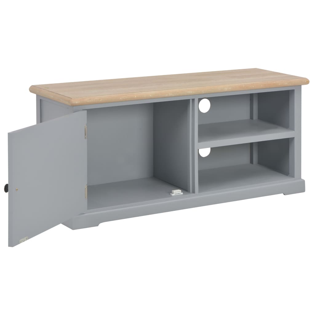 vidaXL Meuble TV Gris 90x30x40 cm Bois