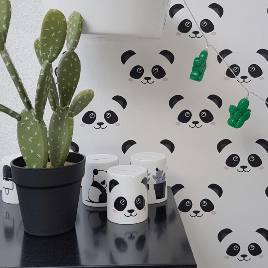 Noordwand Papier peint Fabulous World Panda Blanc