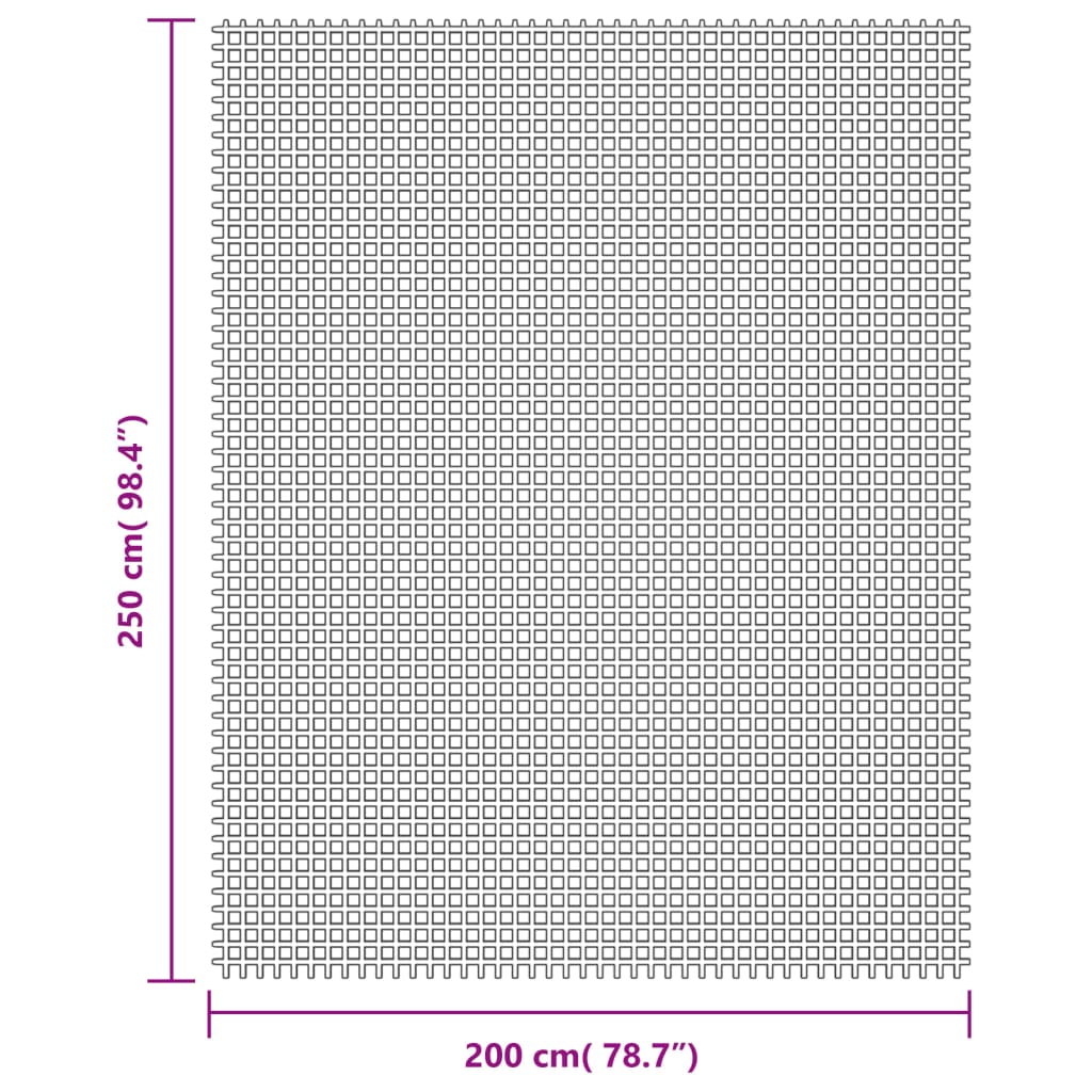 vidaXL Tapis de sol de camping crème 2,5x2 m