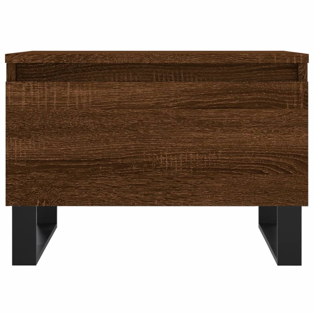 vidaXL Table basse chêne marron 50x46x35 cm bois d'ingénierie