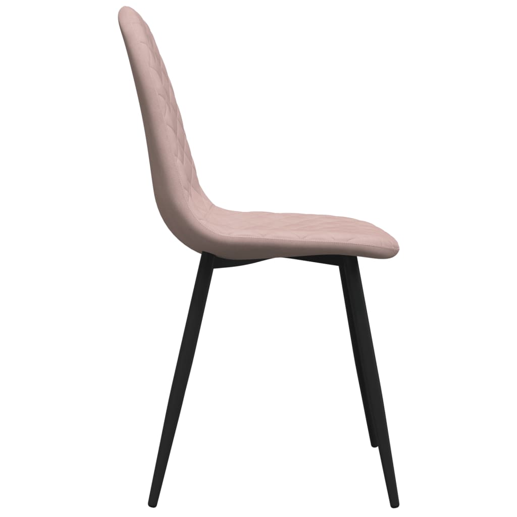 vidaXL Chaises à manger lot de 6 rose velours