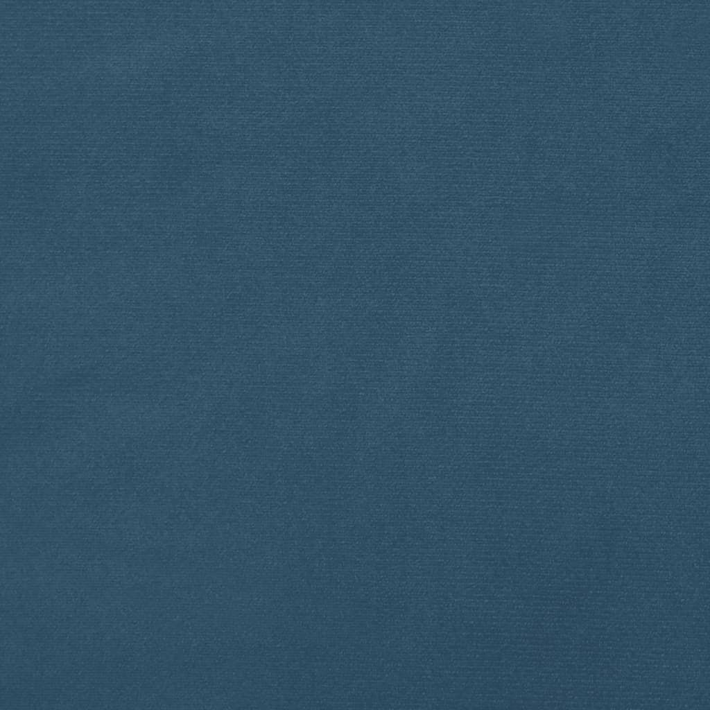 vidaXL Cadre de lit Bleu foncé 80x200 cm Velours