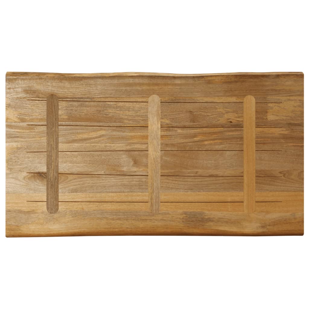 vidaXL Dessus de table bord vivant 120x60x3,8 cm bois de manguier brut