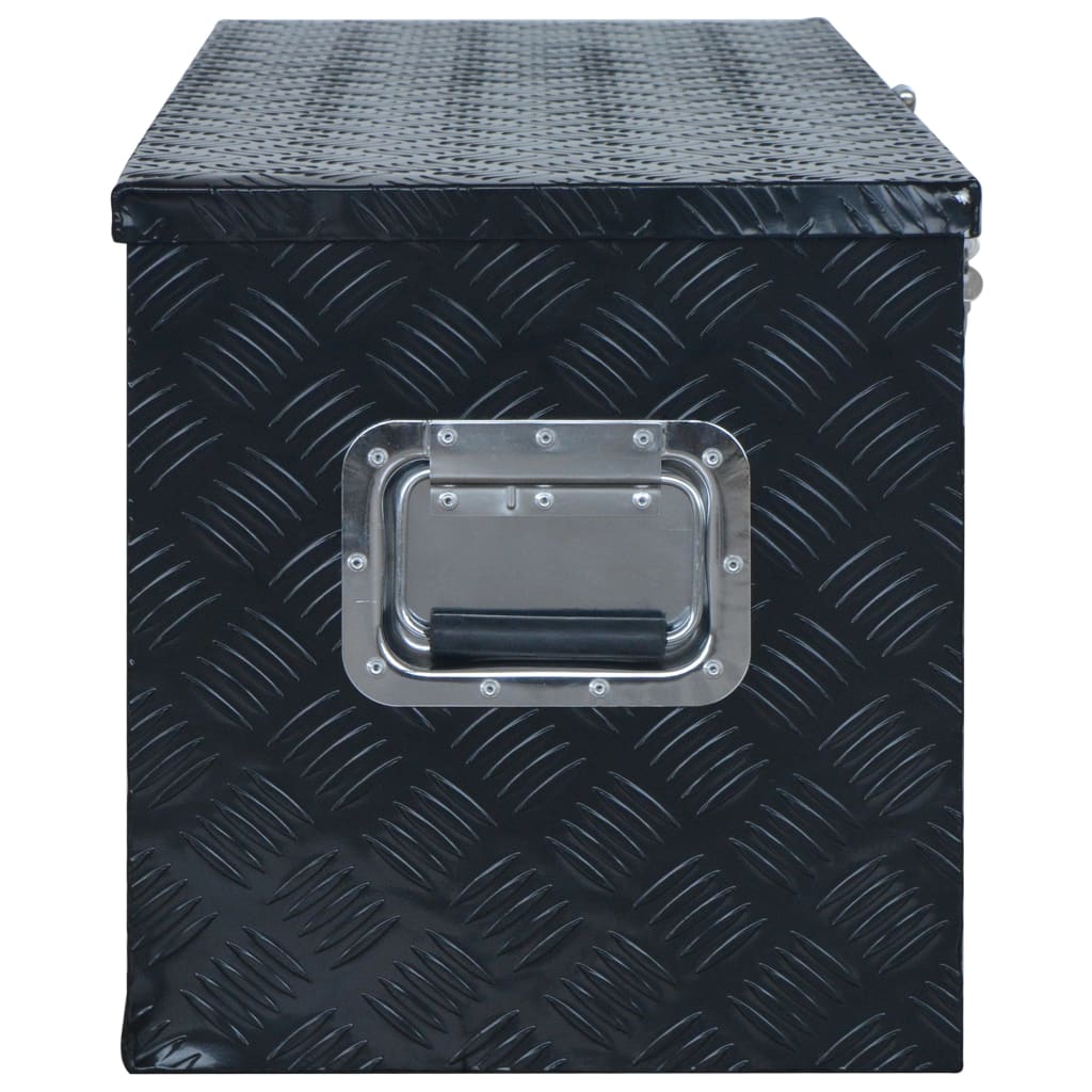 vidaXL Boîte en aluminium 1085x370x400 mm Noir