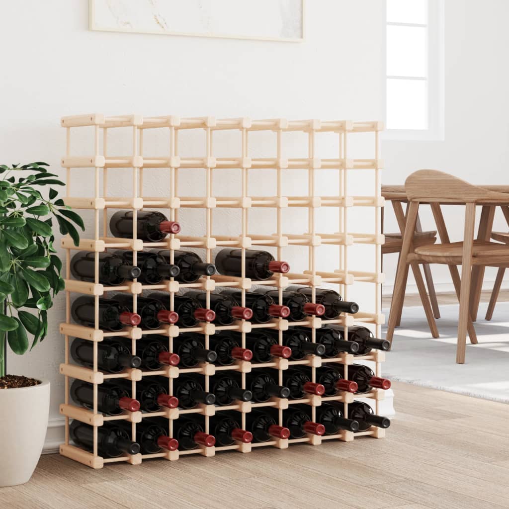 vidaXL Casier à vin pour 72 bouteilles 90,5x23x90,5 cm pin massif