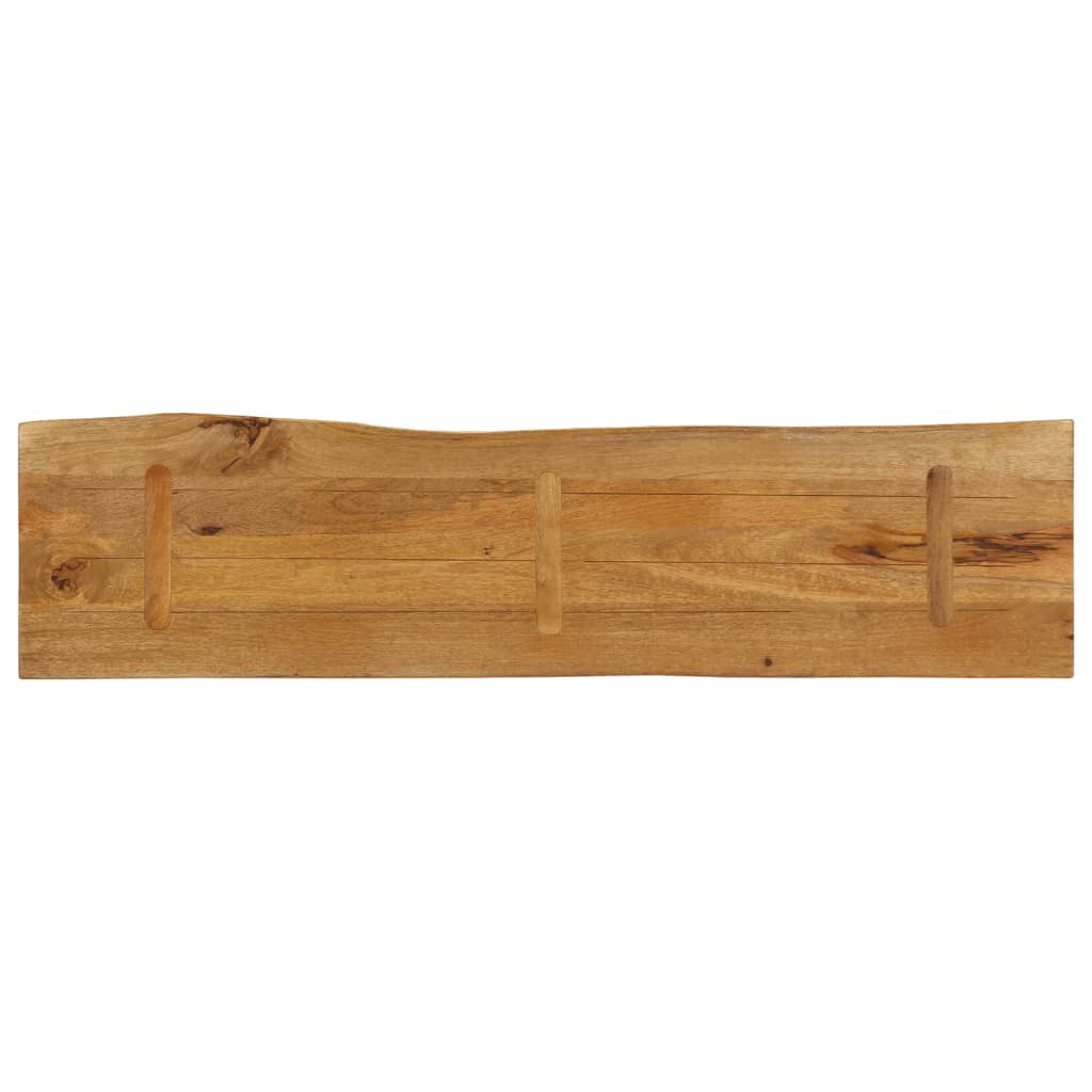 vidaXL Dessus de table 180x40x2,5 cm bord vivant bois massif manguier