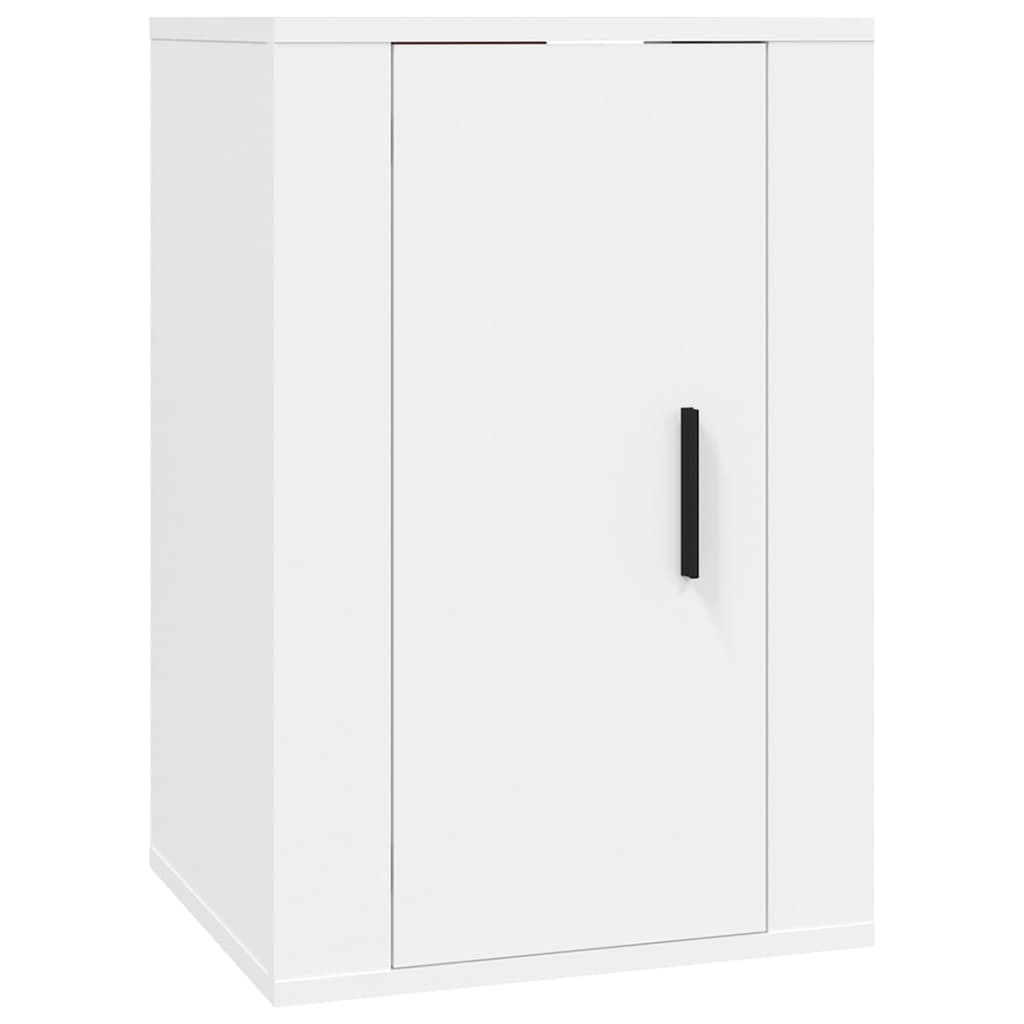 vidaXL Ensemble de meubles TV 4 pcs Blanc Bois d'ingénierie