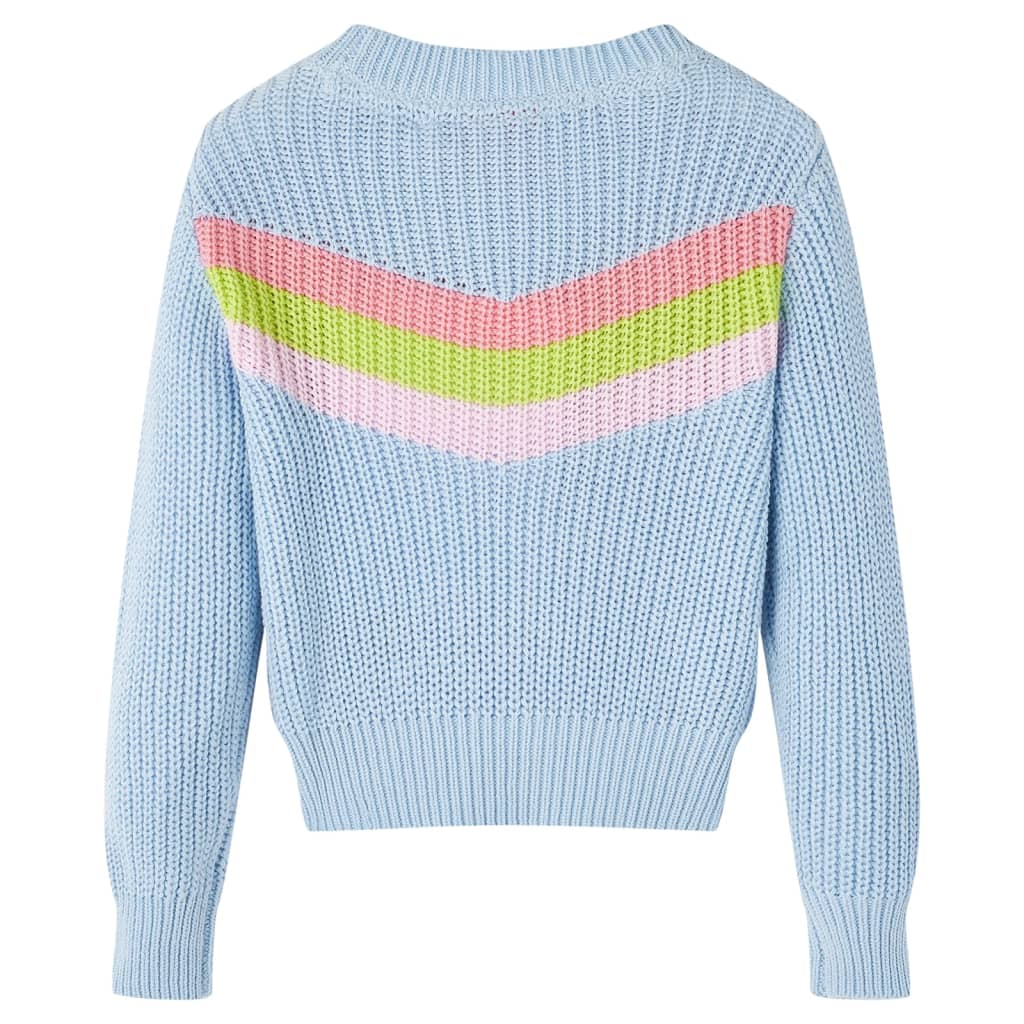Pull-over tricoté pour enfants bleu 92