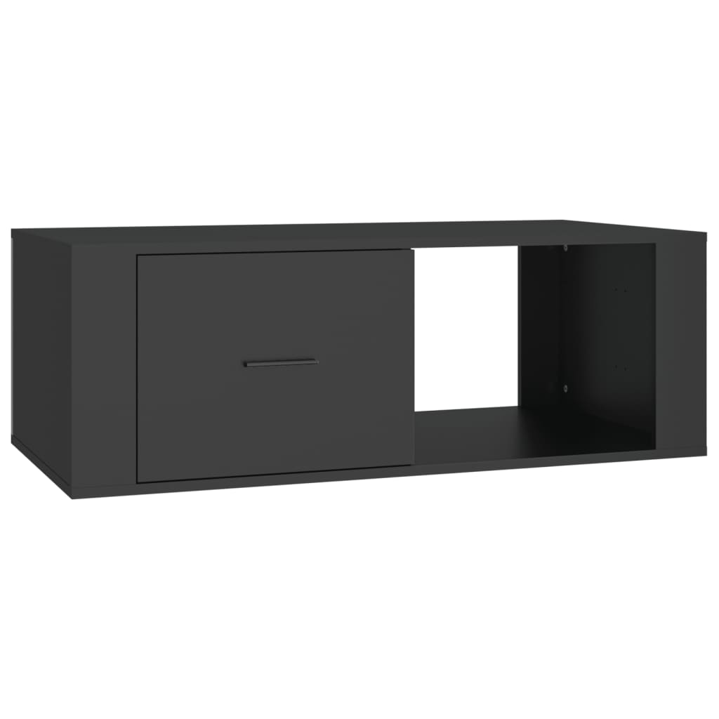 vidaXL Table basse Noir 100x50,5x35 cm Bois d'ingénierie
