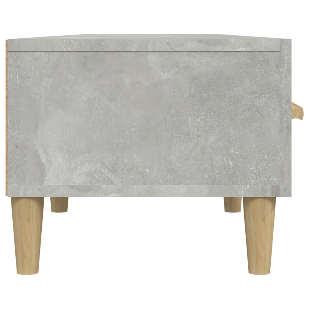 vidaXL Meuble TV Gris béton 150x34,5x30 cm Bois d'ingénierie