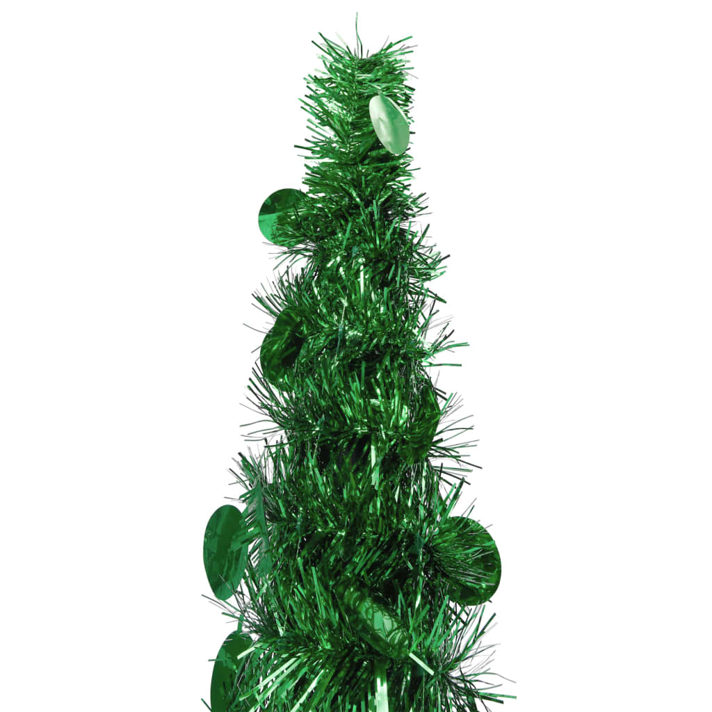 vidaXL Sapin de Noël artificiel escamotable vert 120 cm PET