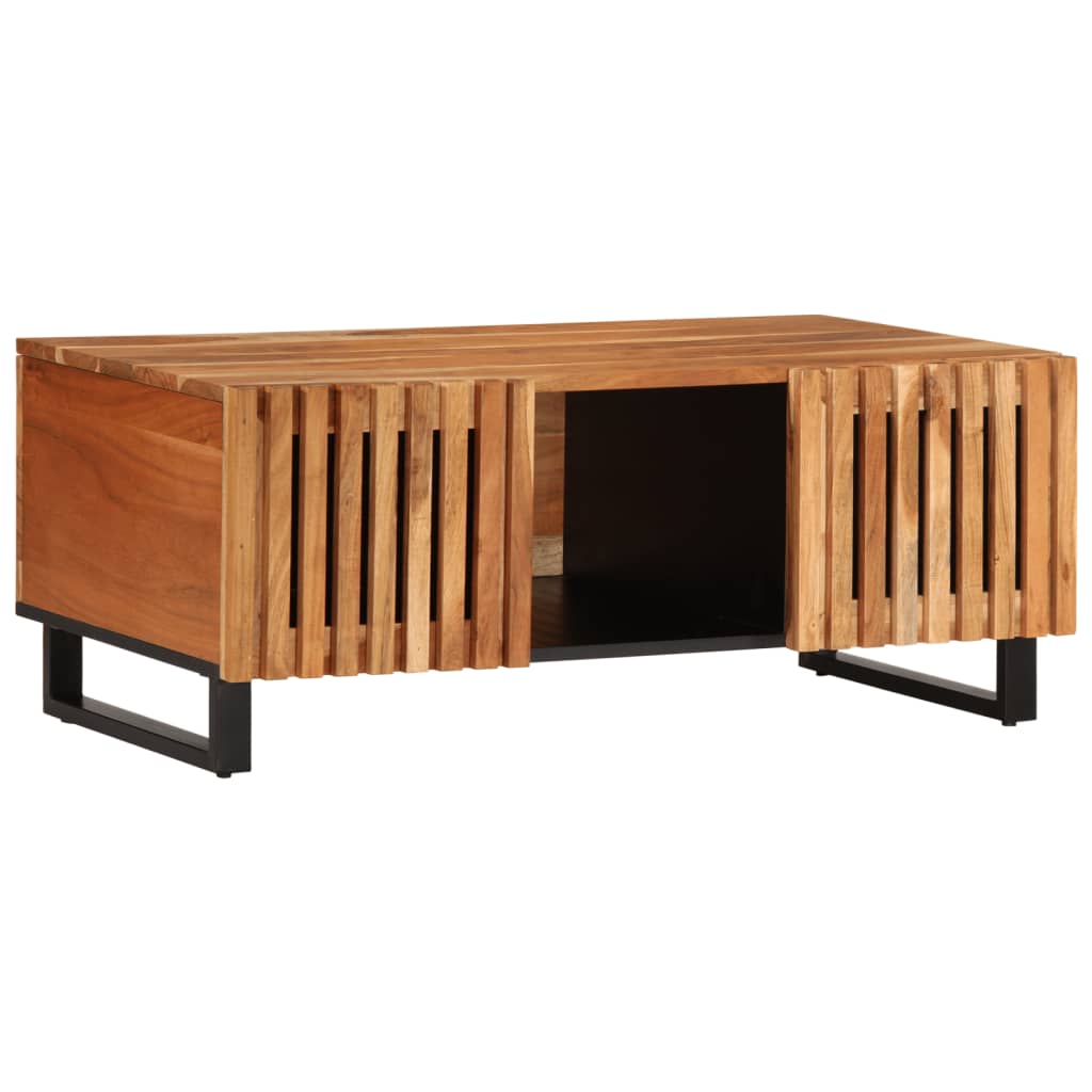 vidaXL Table basse 100x55x40 cm bois massif d'acacia