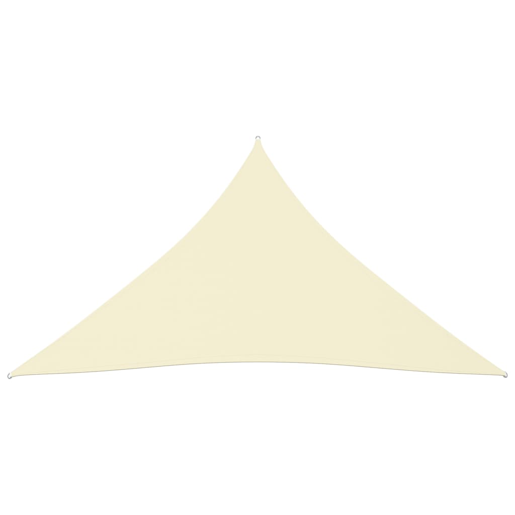 vidaXL Voile de parasol tissu oxford triangulaire 3x3x3 m crème