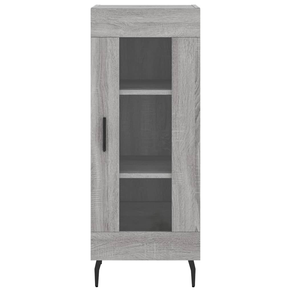 vidaXL Buffet haut Sonoma gris 34,5x34x180 cm Bois d'ingénierie