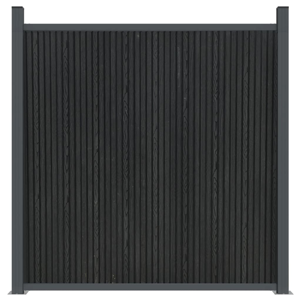 vidaXL Panneau de clôture gris 173x186 cm WPC