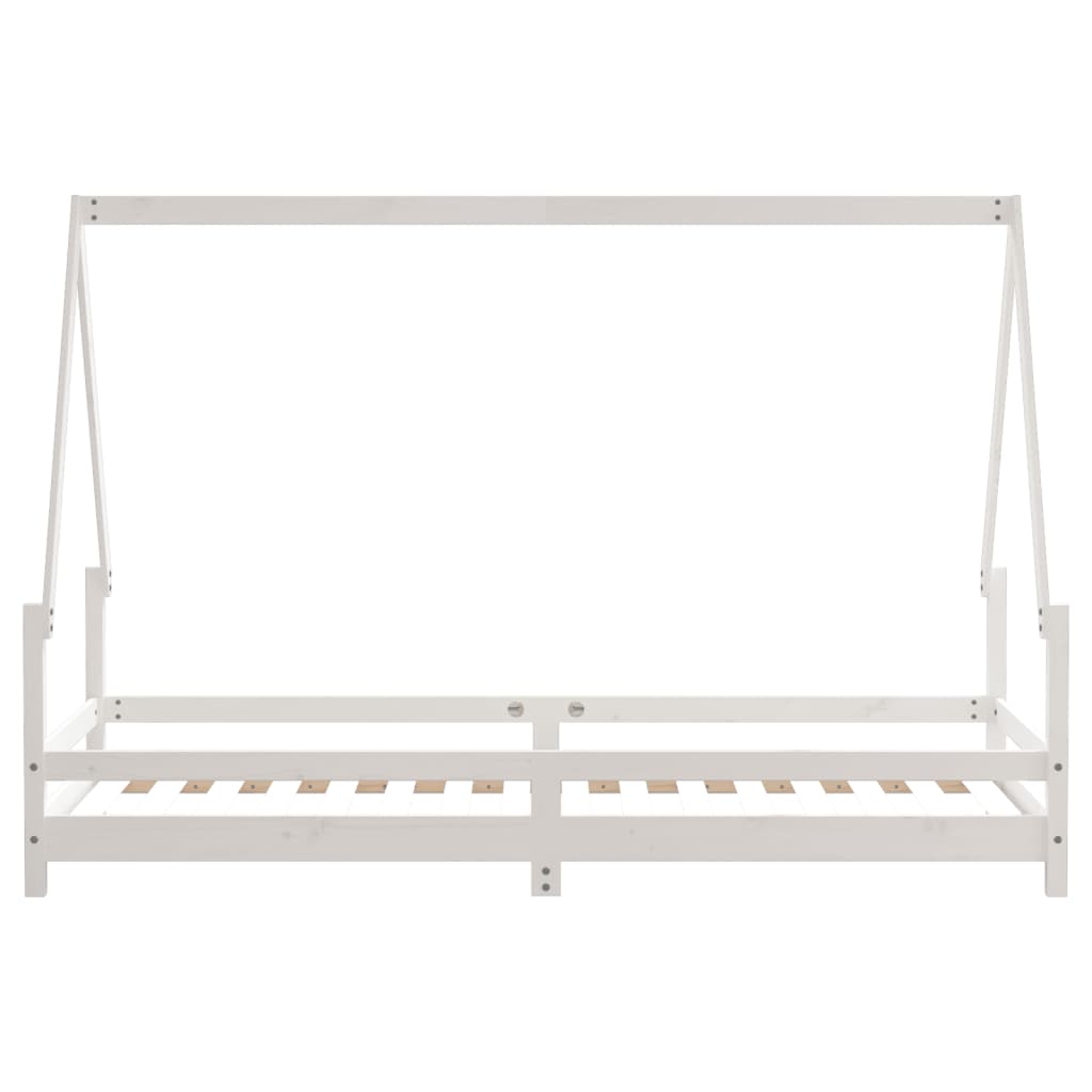 vidaXL Cadre de lit pour enfants blanc 80x200 cm bois de pin massif