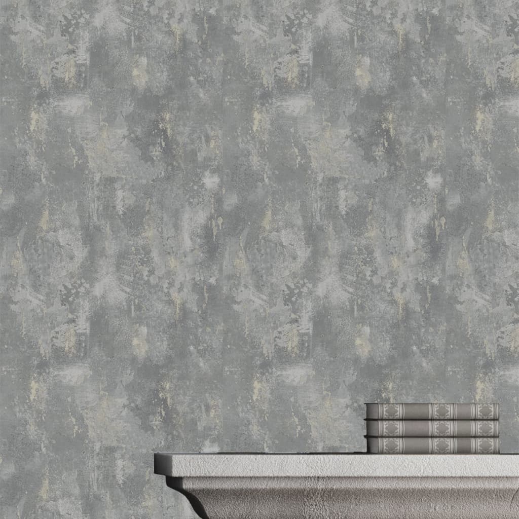 DUTCH WALLCOVERINGS Papier peint Gris-béton TP1008