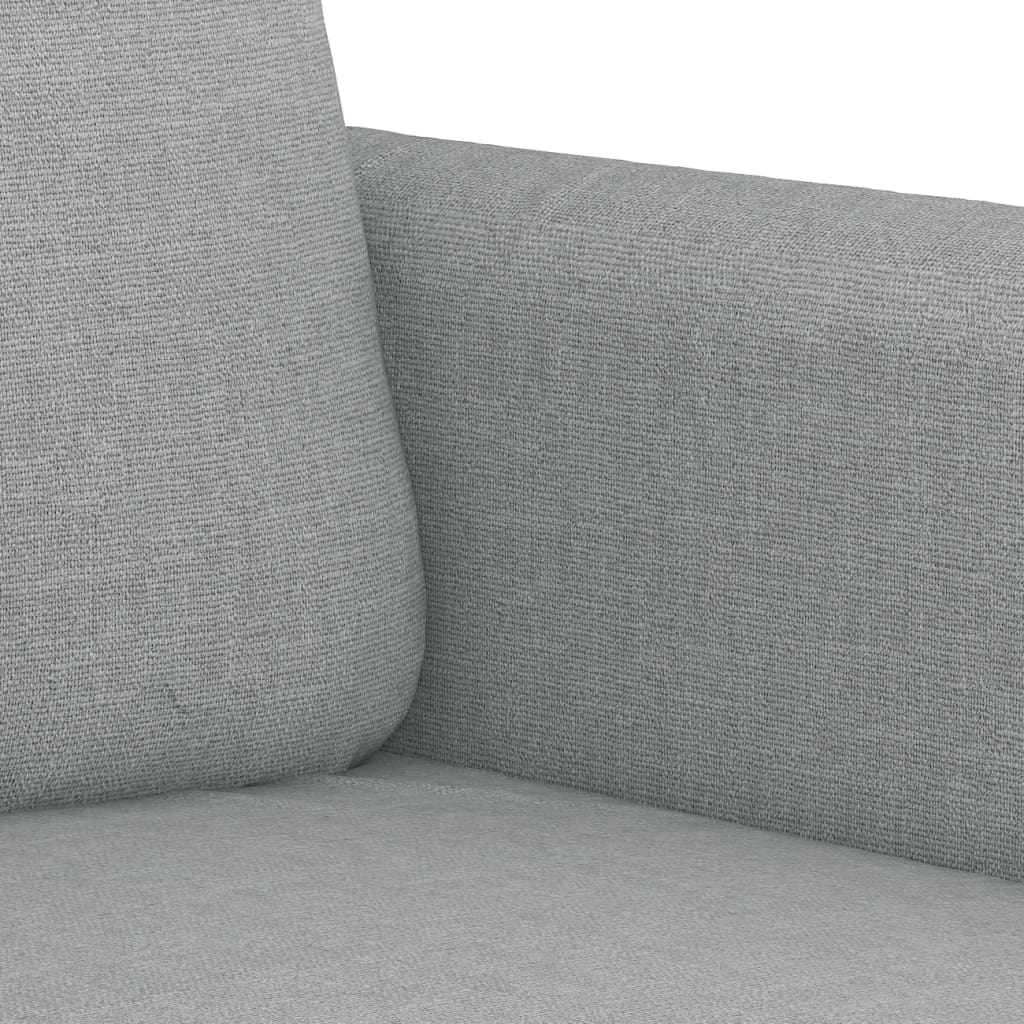 vidaXL Ensemble de canapés 3 pcs coussins gris clair tissu