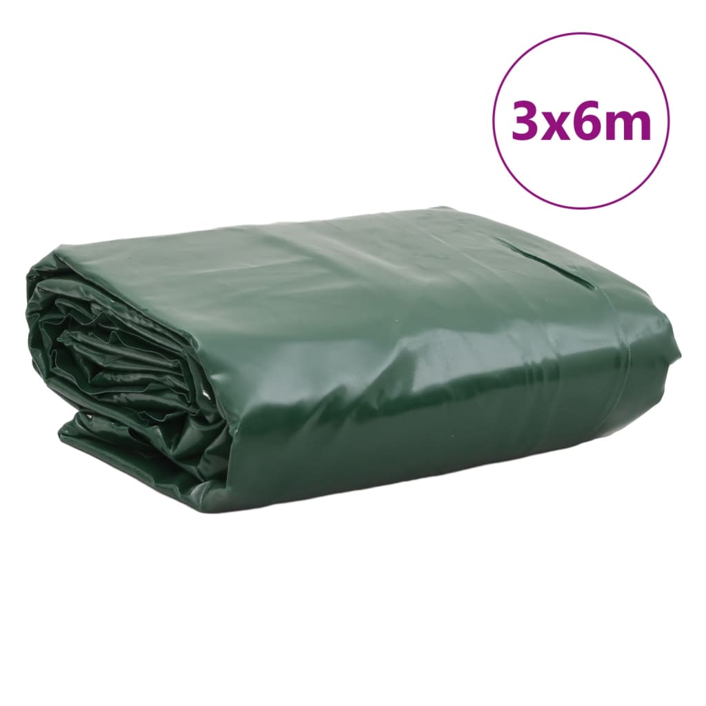 vidaXL Bâche vert 3x6 m 650 g/m²
