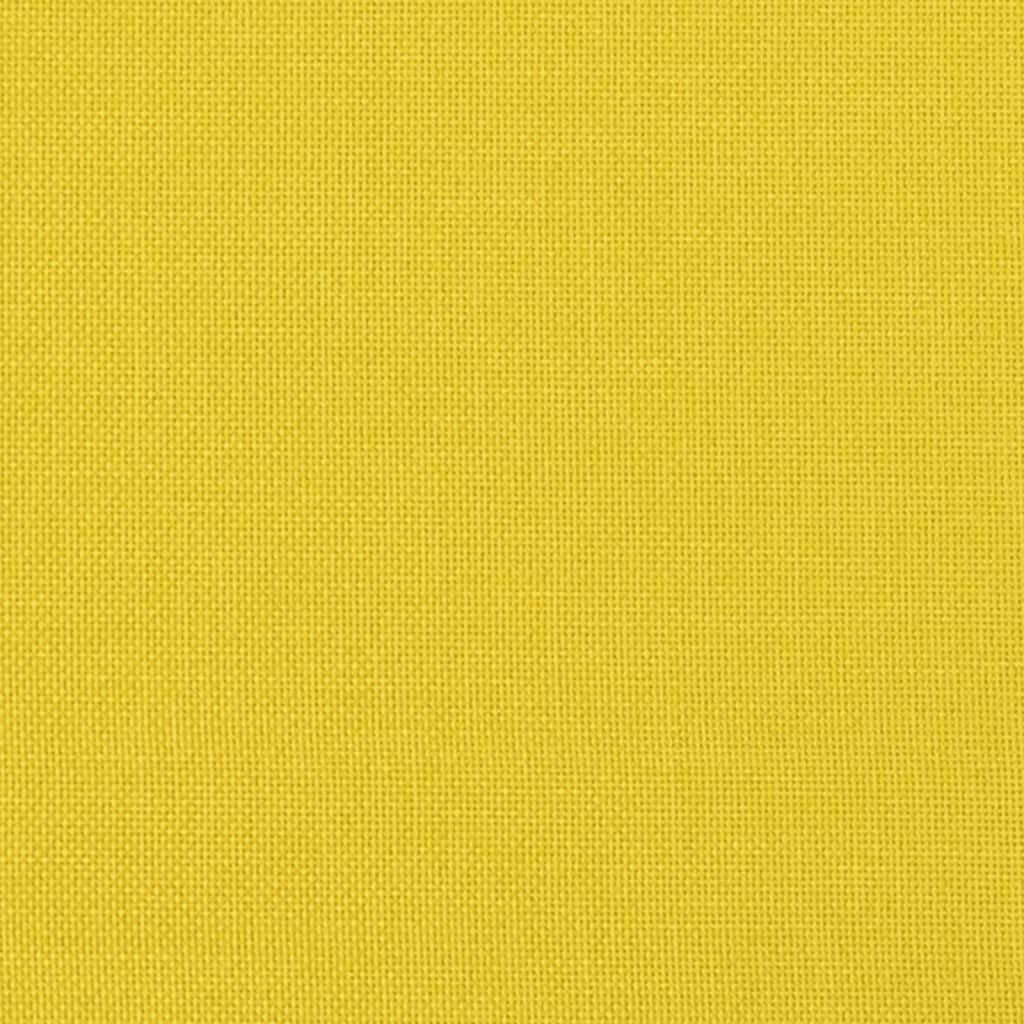 vidaXL Canapé-lit jaune clair tissu
