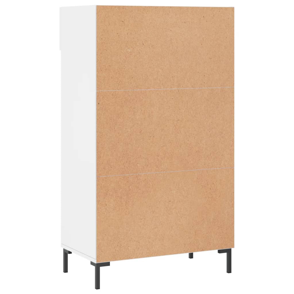 vidaXL Armoire à chaussure Blanc brillant 60x35x105 cm Bois ingénierie