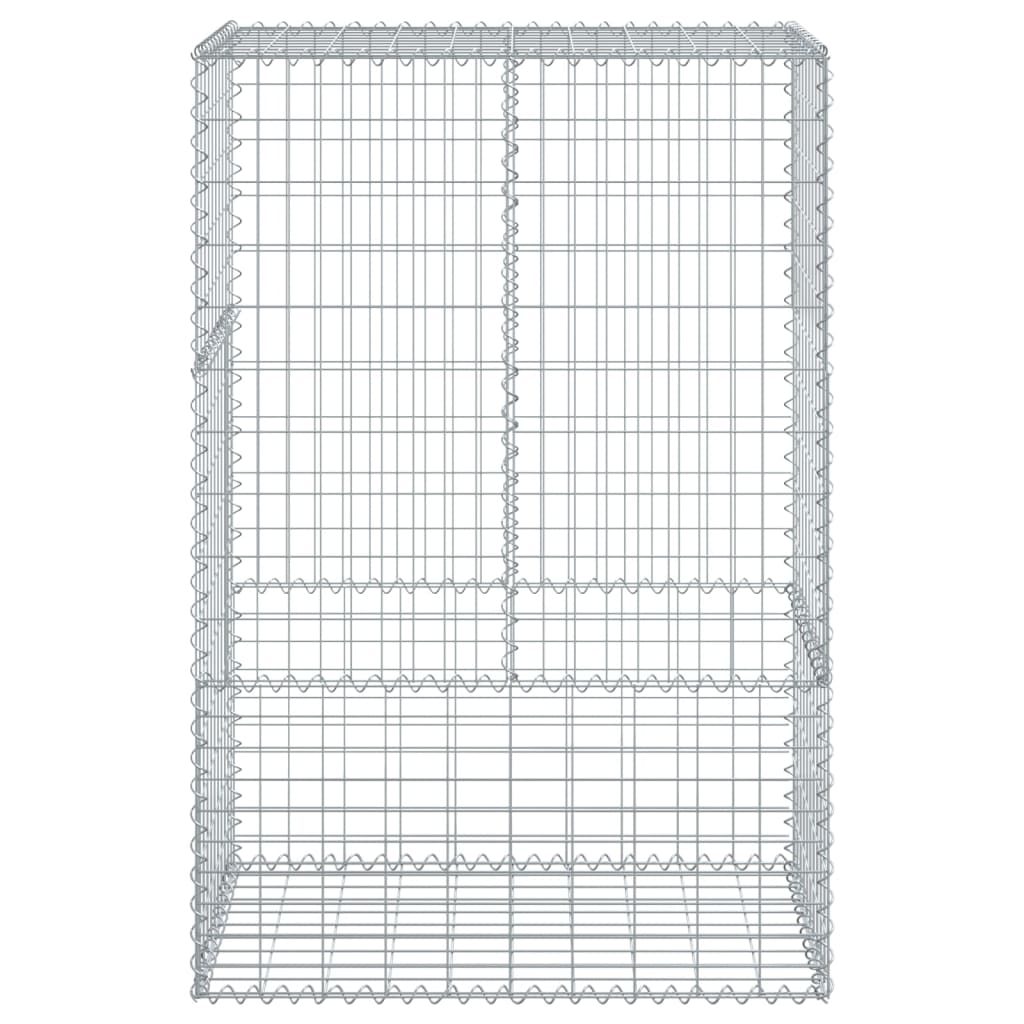 vidaXL Panier gabion avec couvercle 100x50x150 cm fer galvanisé