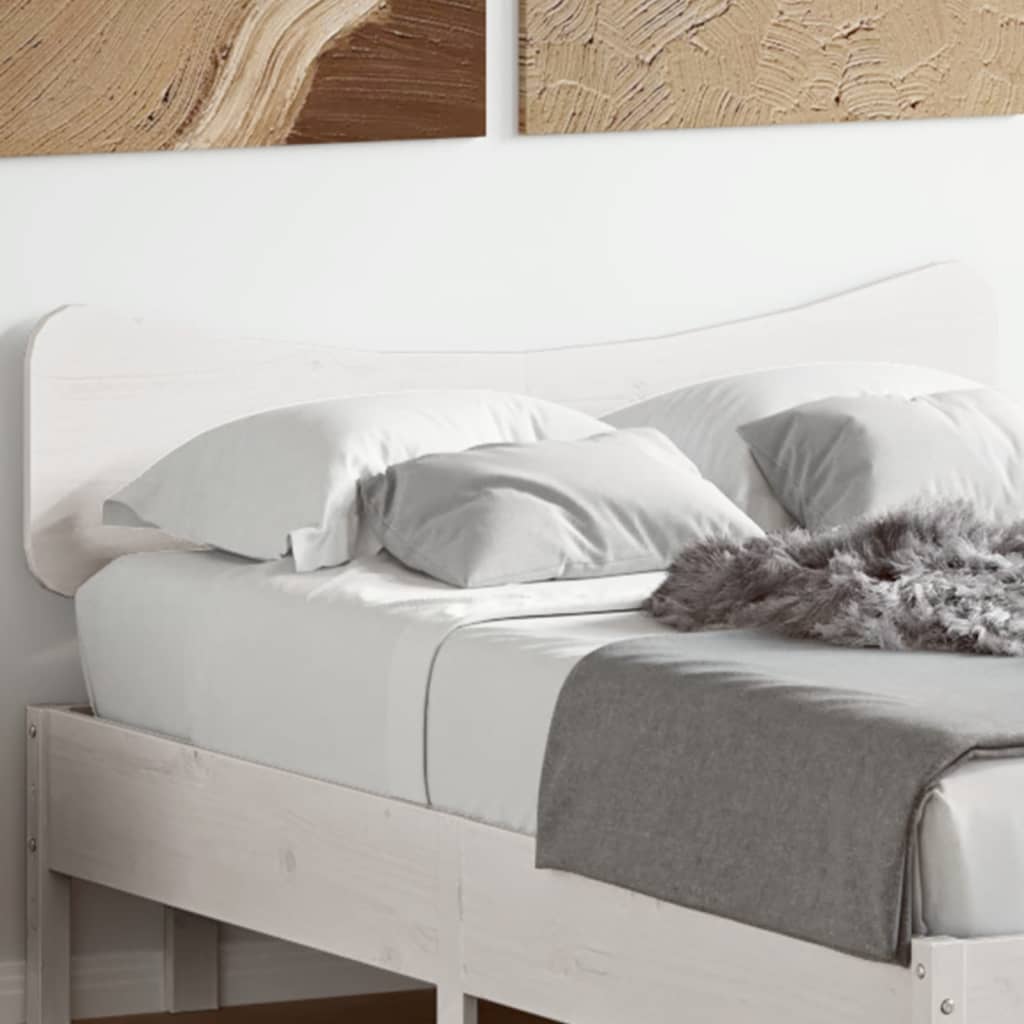 vidaXL Tête de lit blanc 120 cm bois massif de pin