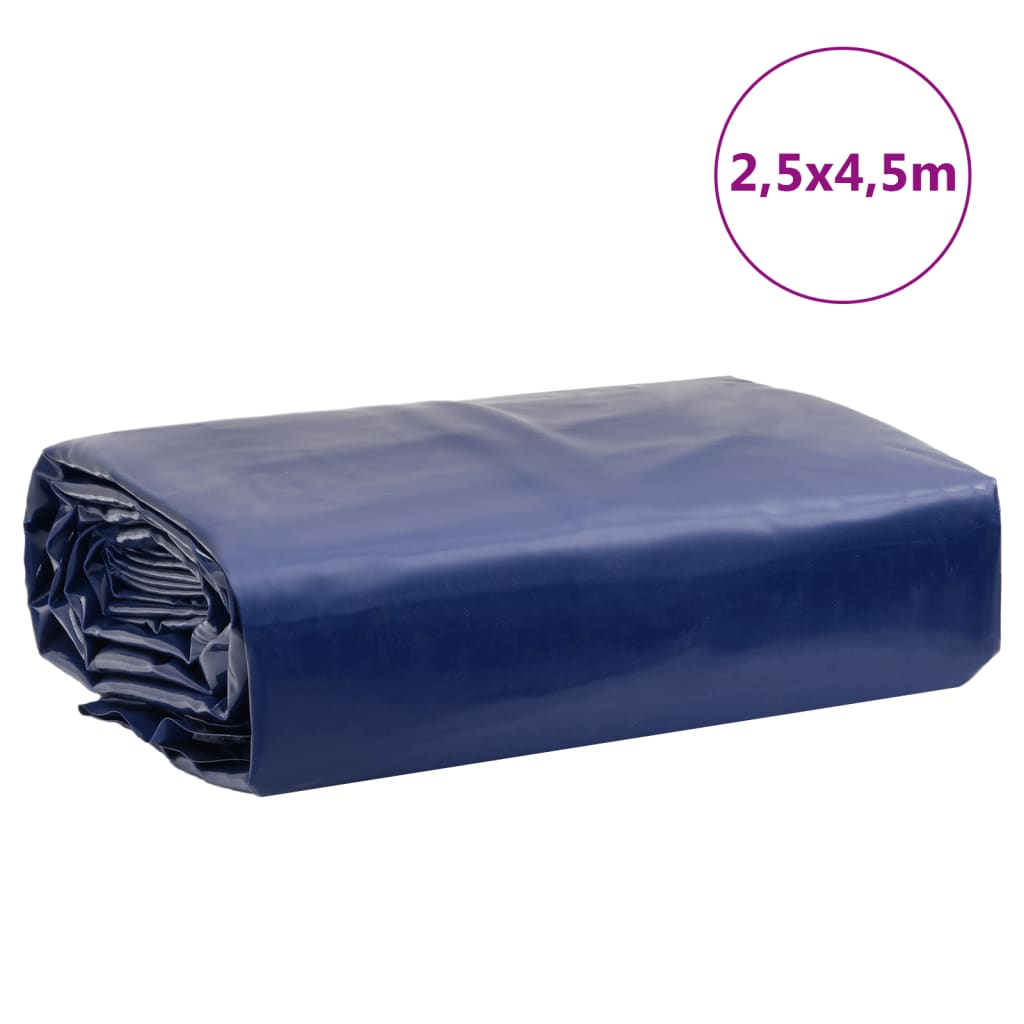 vidaXL Bâche bleu 2,5x4,5 m 650 g/m²