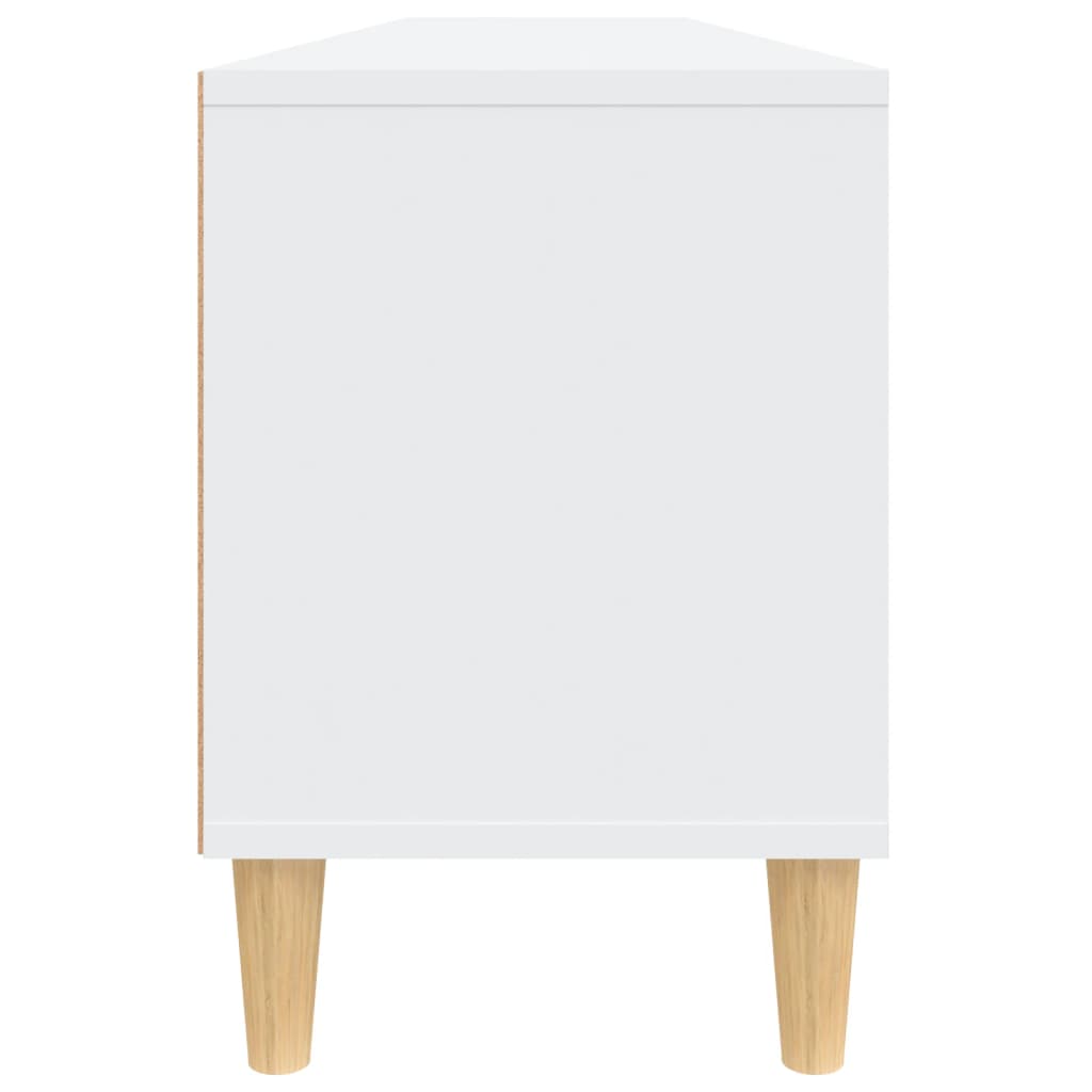 vidaXL Meuble TV blanc 150x30x44,5 cm bois d'ingénierie