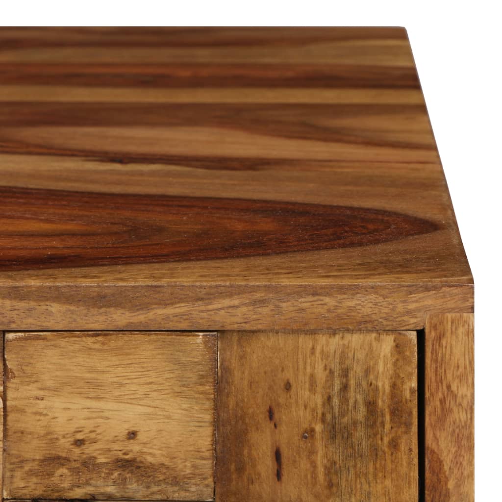 vidaXL Table basse Bois Sesham massif avec finition miel 110x50x37 cm