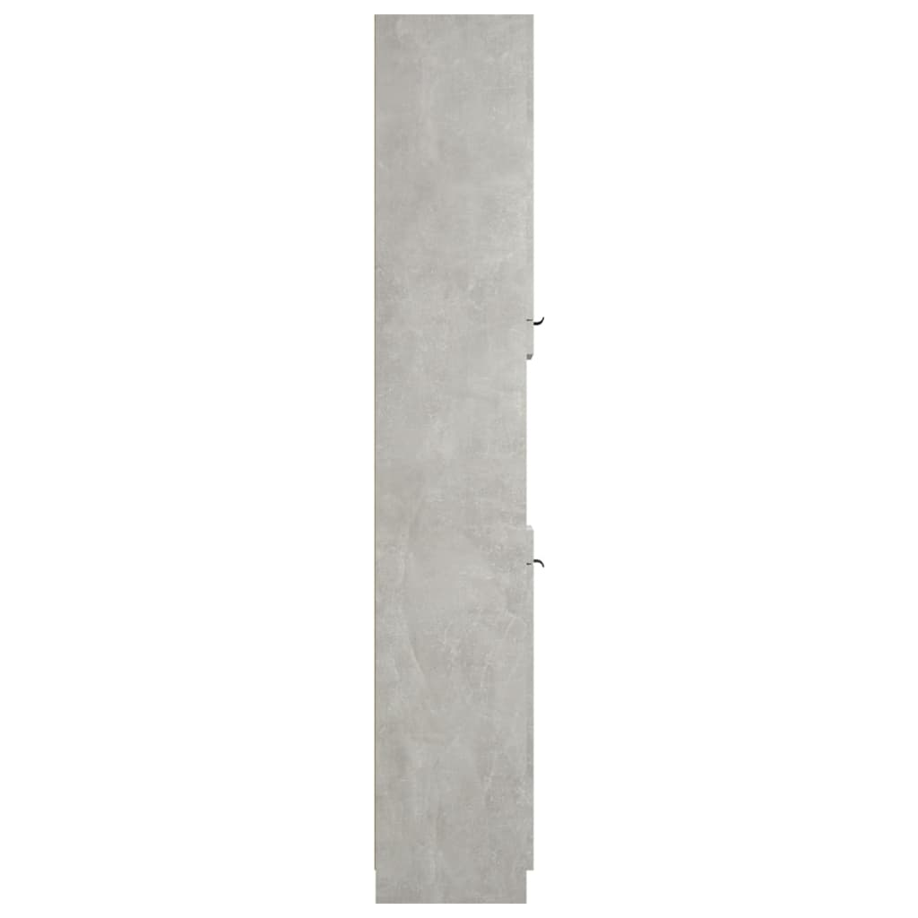 vidaXL Armoire de salle de bain Gris béton 32x34x188,5 cm