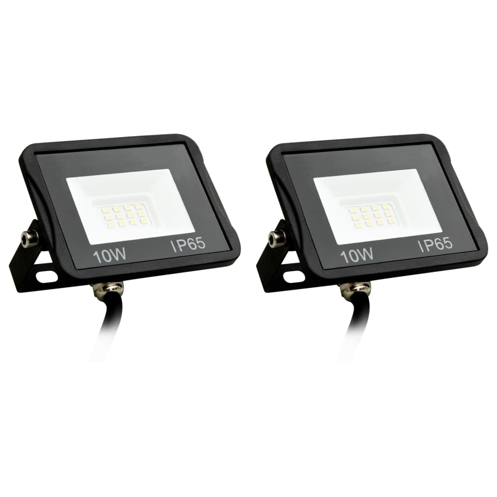 vidaXL Projecteurs à LED 2 pcs 10 W Blanc froid
