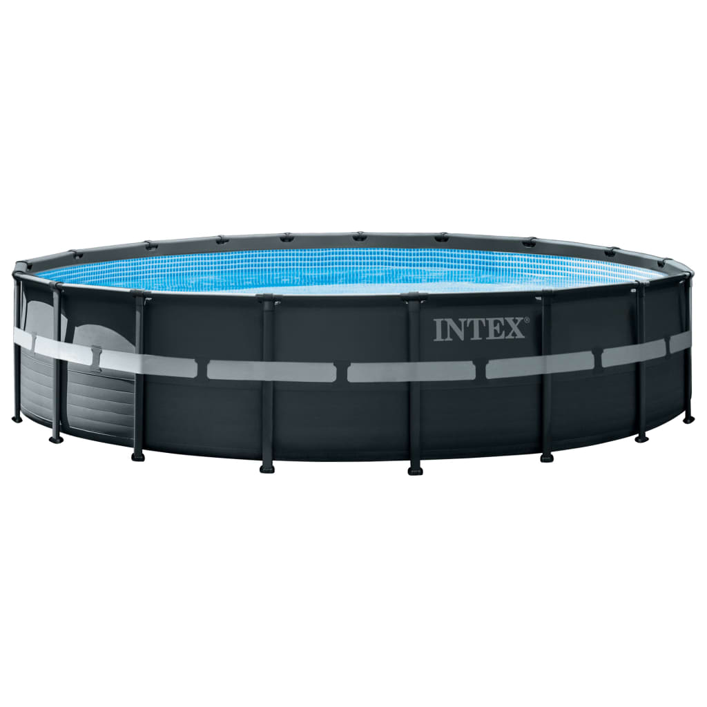 Intex Piscine à cadre Ultra XTR pompe de filtration à sable 549x132cm