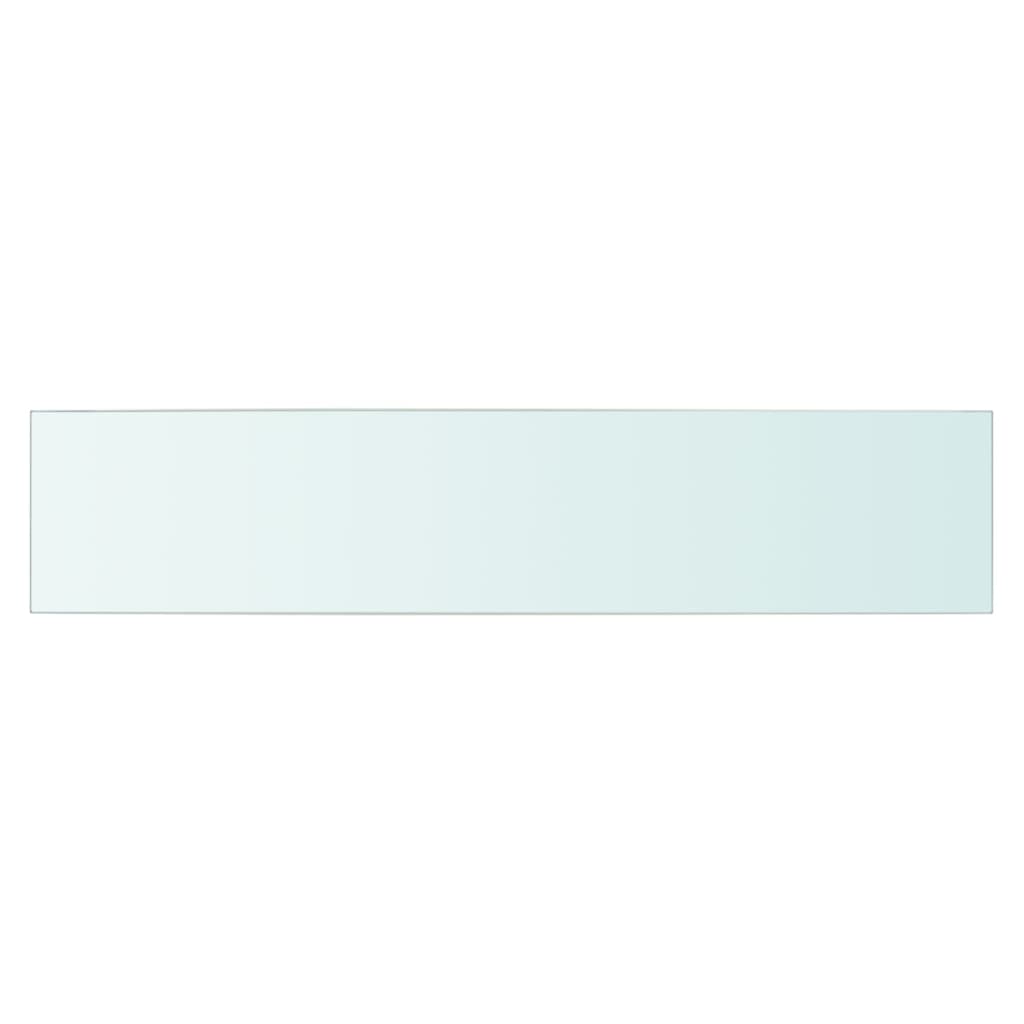 vidaXL Panneau d’étagère Verre transparent 70 x 15 cm
