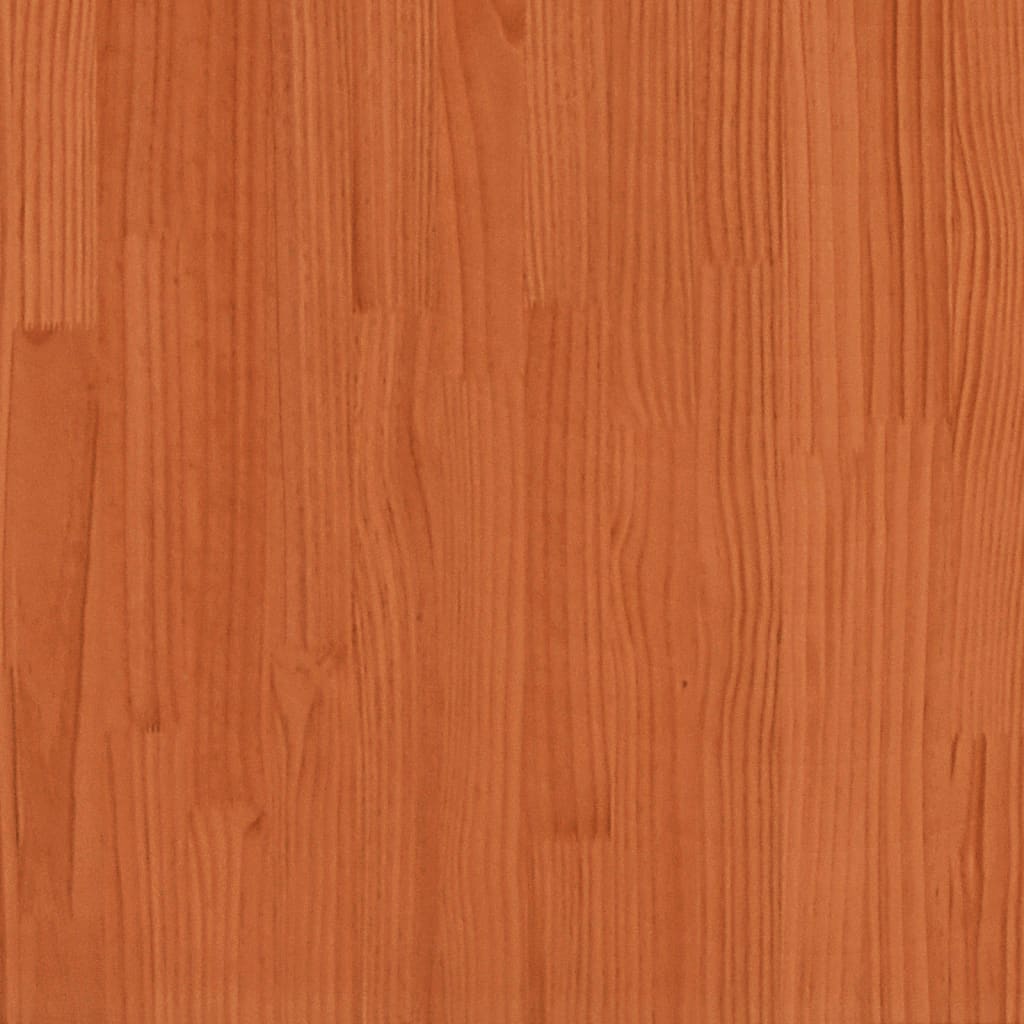 vidaXL Cadre de lit cire marron 100x200 cm bois de pin massif