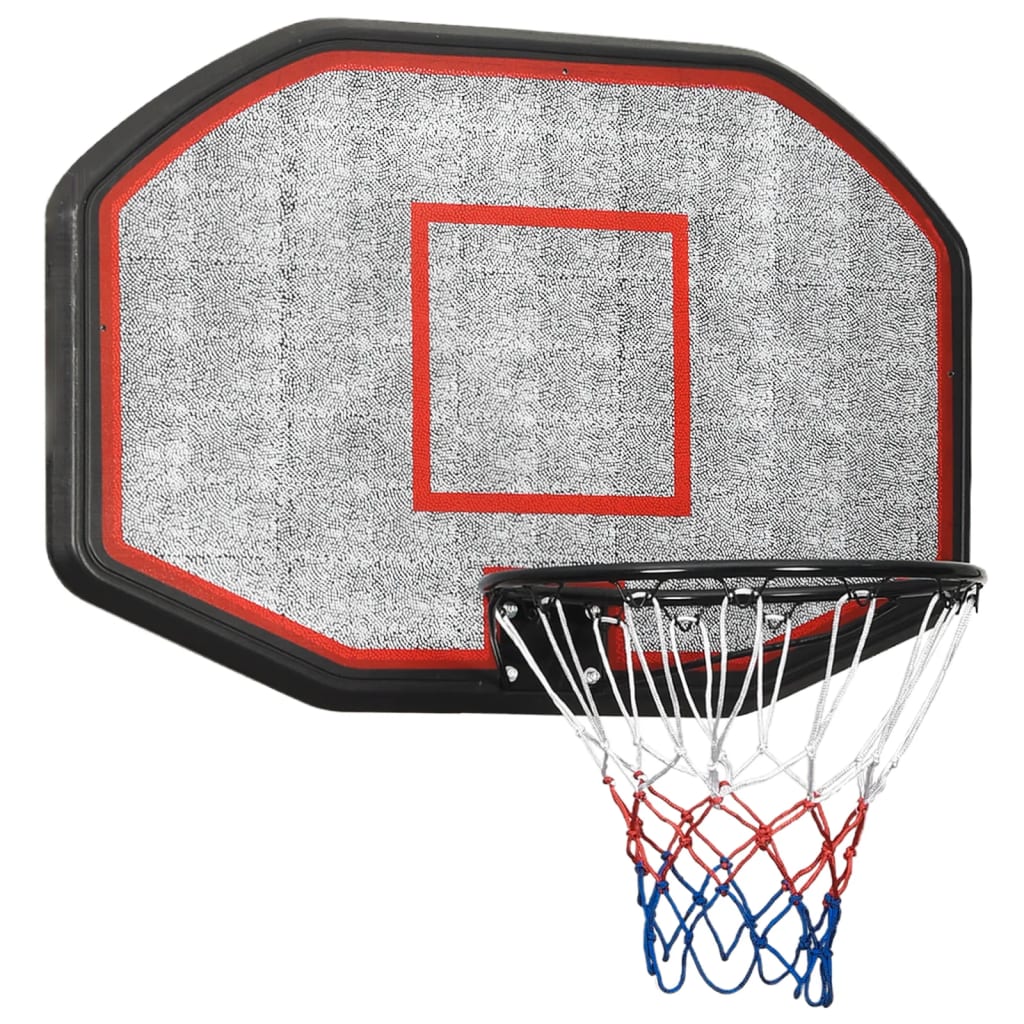 vidaXL Panneau de basket-ball Noir 109x71x3 cm Polyéthylène