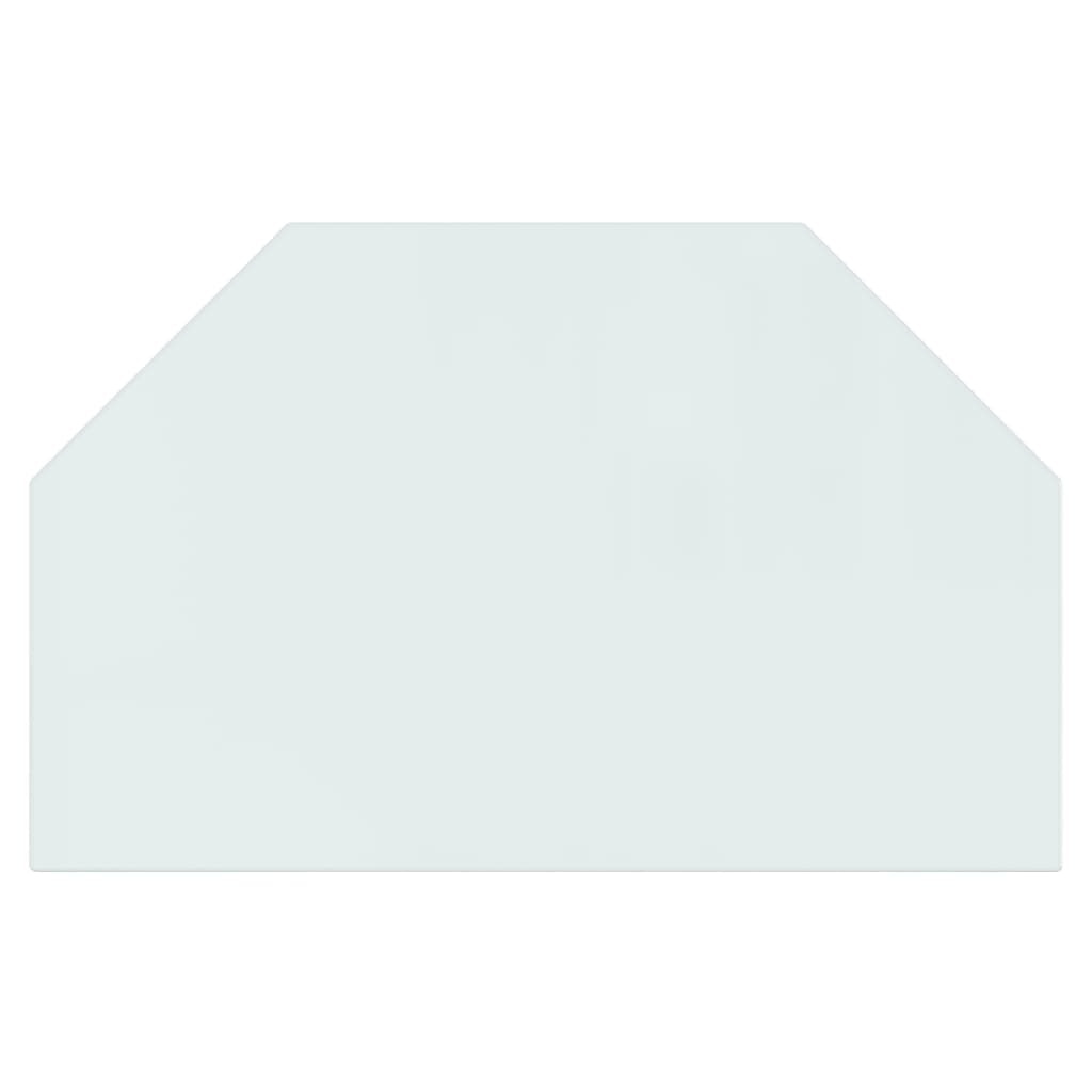 vidaXL Plaque de verre pour cheminée hexagonale 80x50 cm