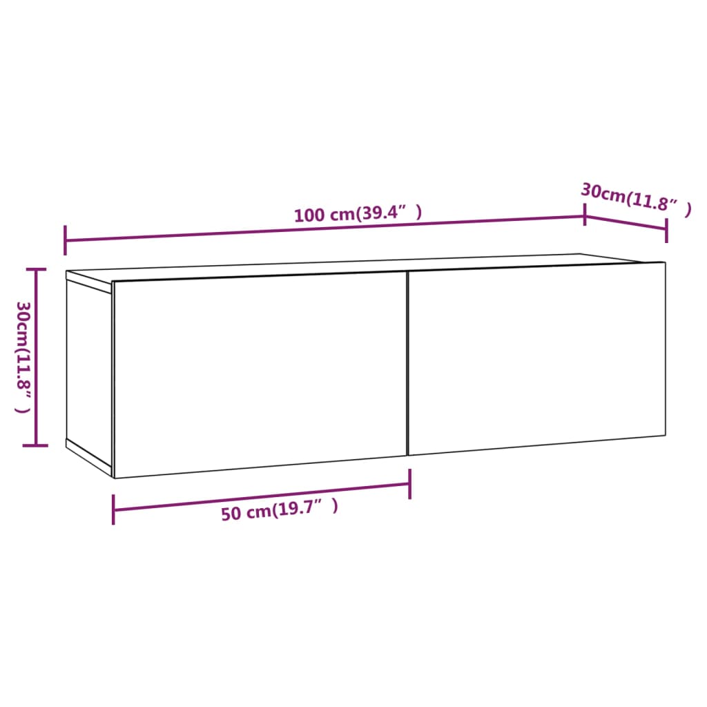 vidaXL Ensemble de meubles TV 6 pcs Blanc brillant Bois d'ingénierie