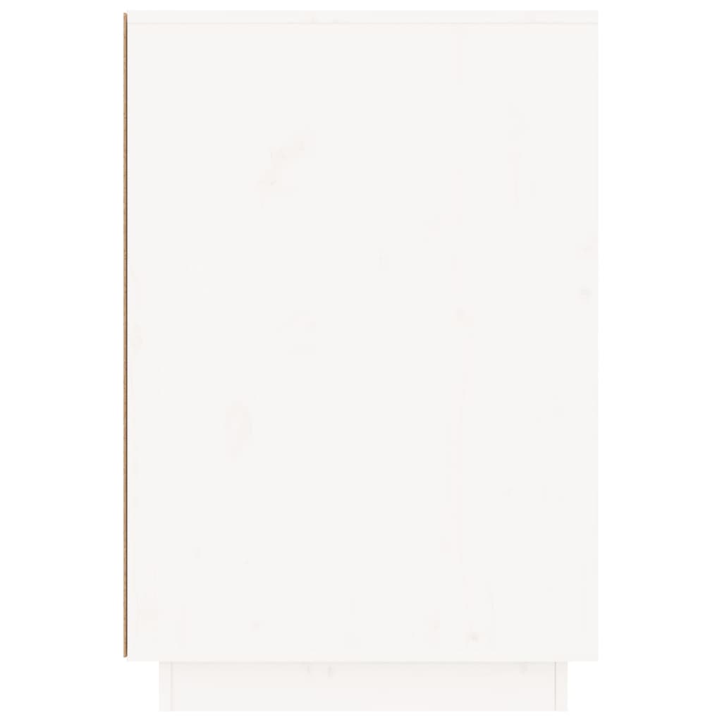 vidaXL Bureau blanc 140x50x75 cm bois massif de pin