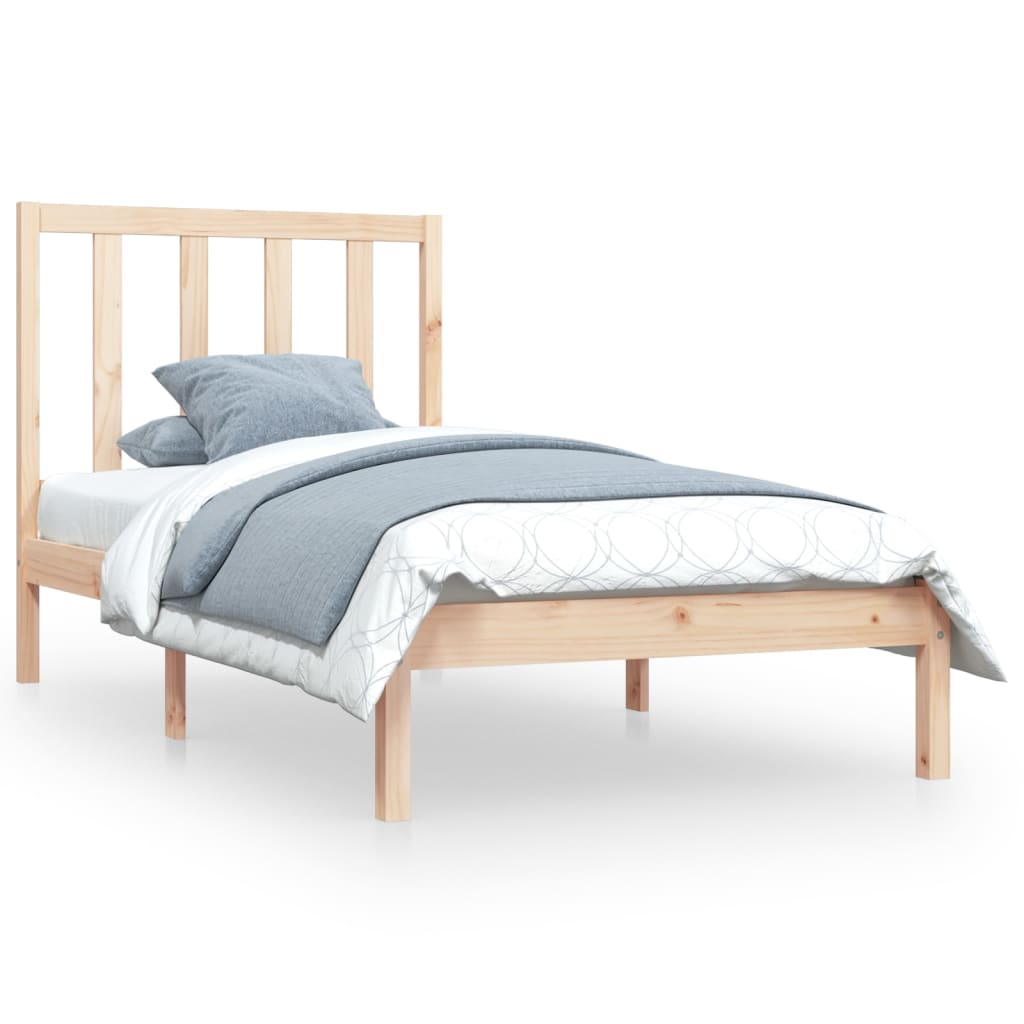 vidaXL Cadre de lit sans matelas bois de pin massif 90x200 cm