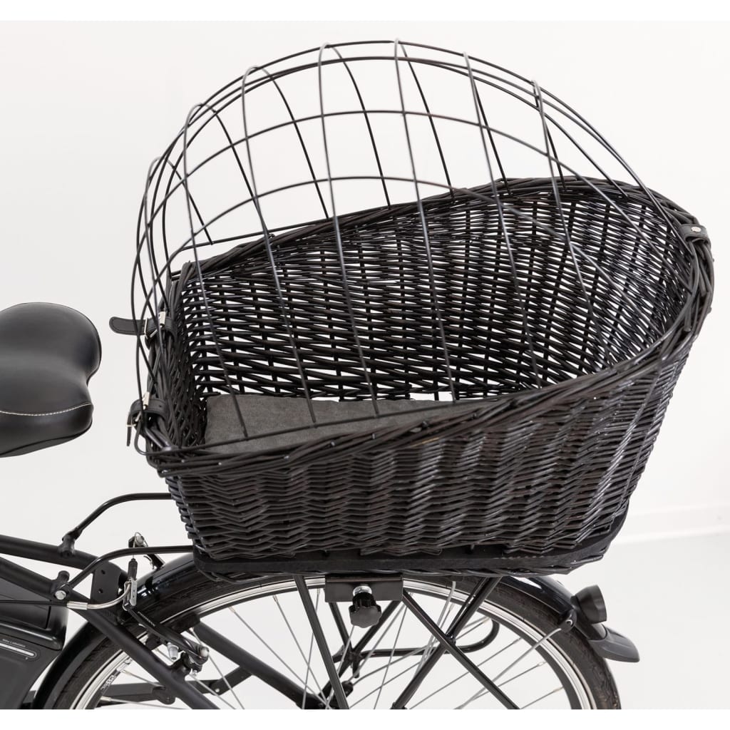 TRIXIE Panier arrière de vélo pour animaux compagnie 35x49x55 cm Noir