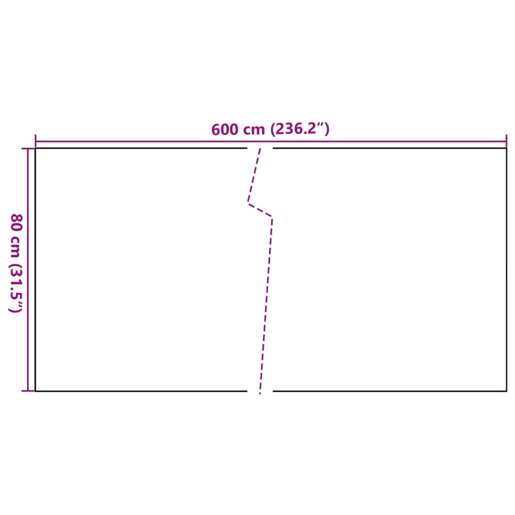 vidaXL Paravent de balcon anthracite 600x80 cm résine tressée