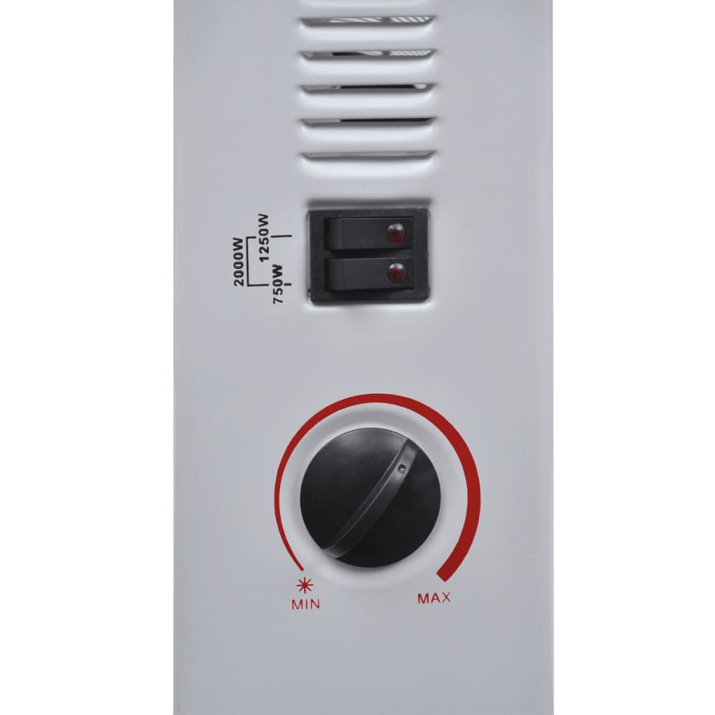 Radiateur électrique Blanc 2000 W 3 réglages