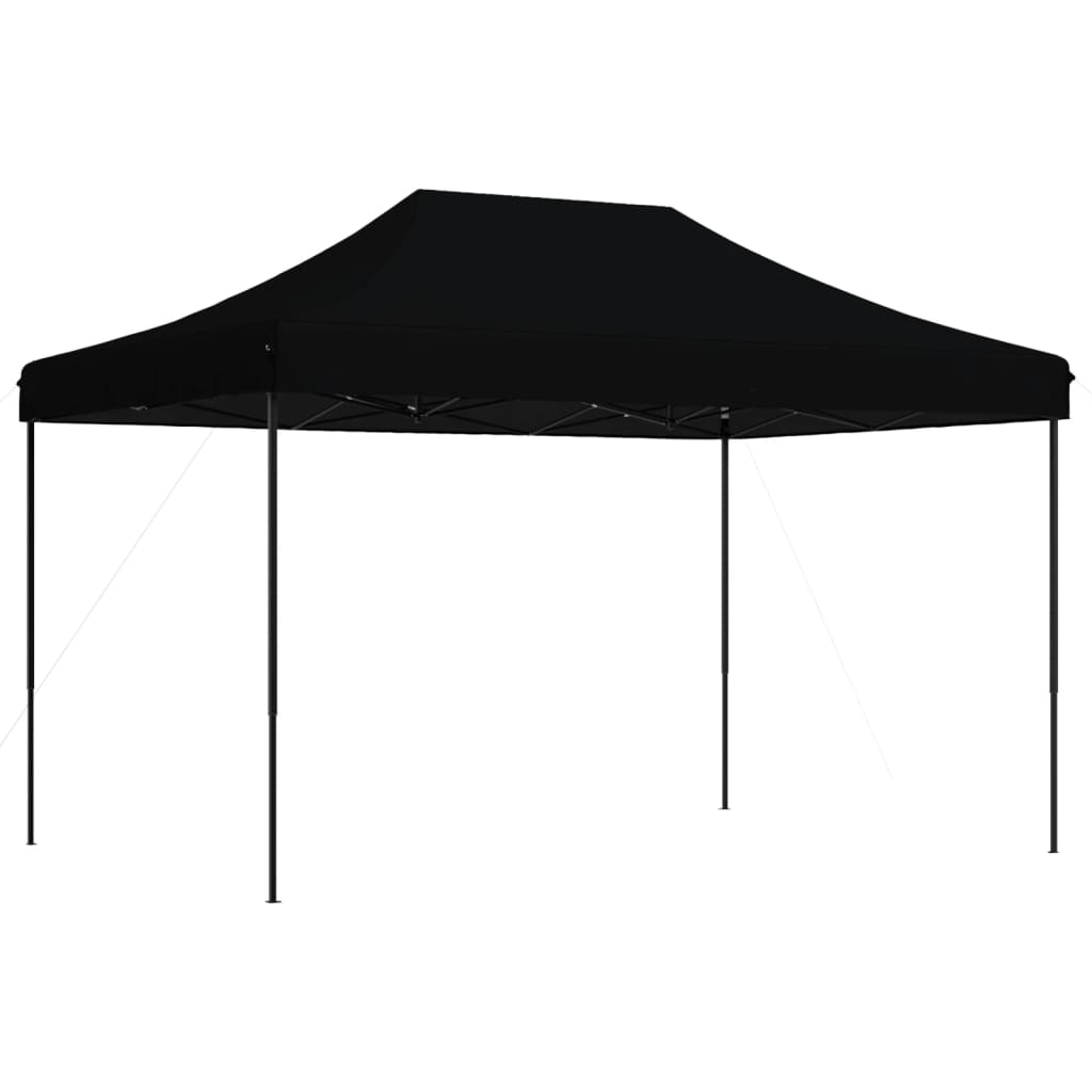 vidaXL Tente de réception pliable escamotable noir 410x279x315 cm