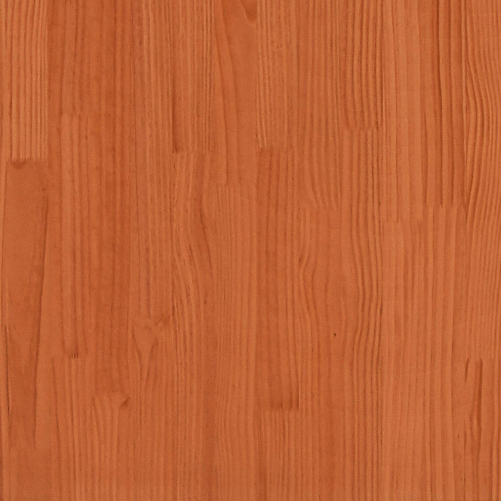 vidaXL Lit superposé cire marron 80x200 cm bois de pin massif