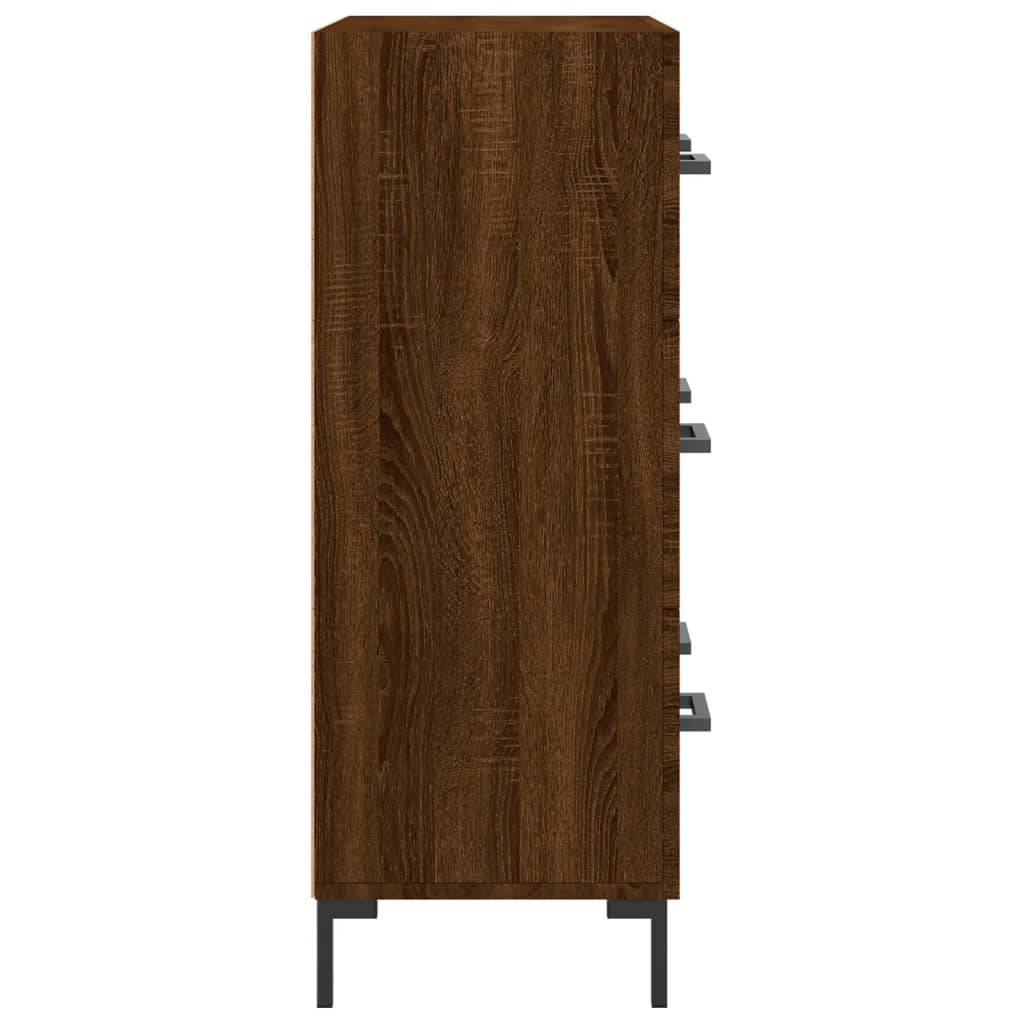 vidaXL Buffet chêne marron 69,5x34x90 cm bois d'ingénierie