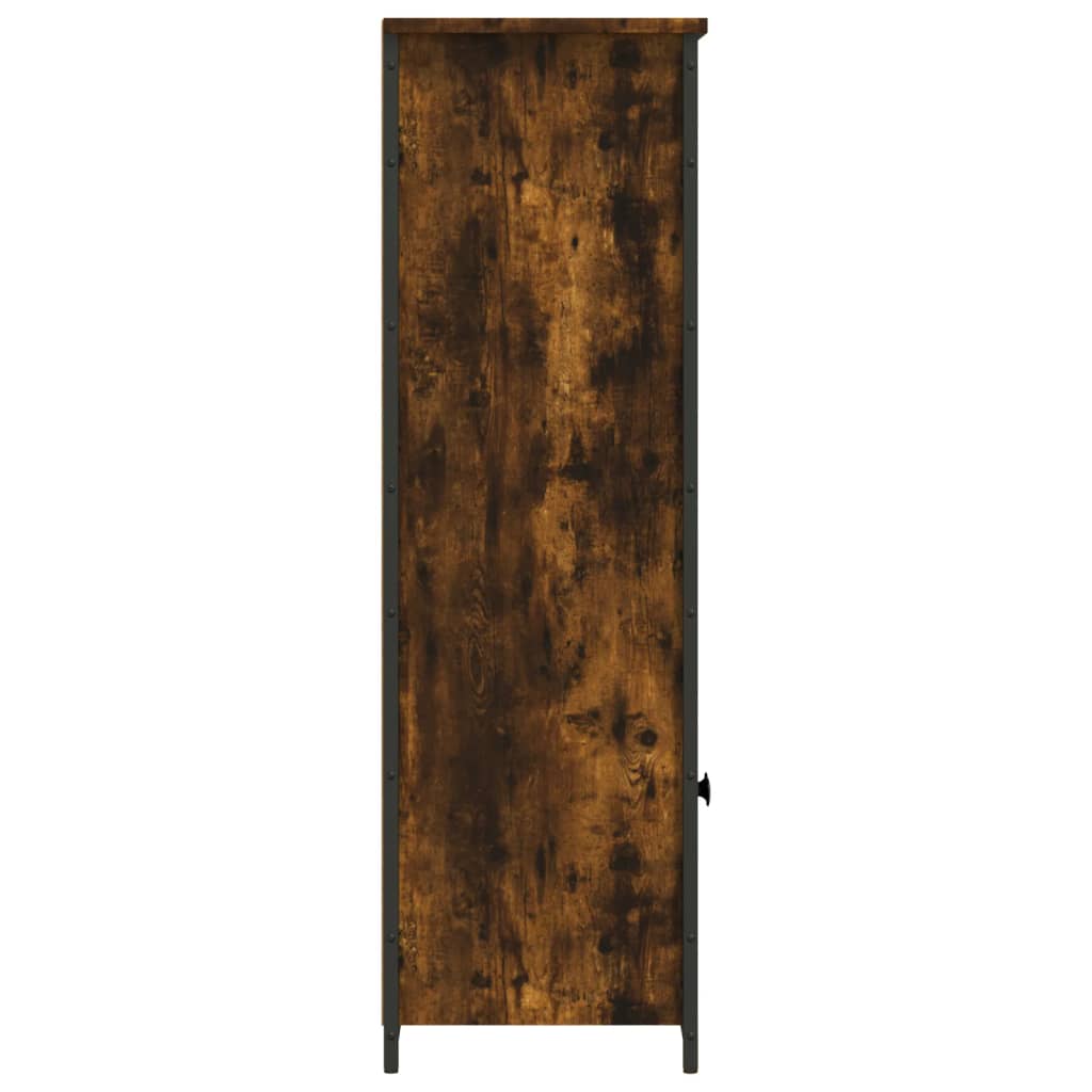 vidaXL Buffet haut chêne fumé 62x32x103,5 cm bois d'ingénierie